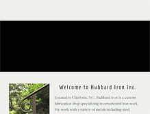 Tablet Screenshot of hubbardiron.com